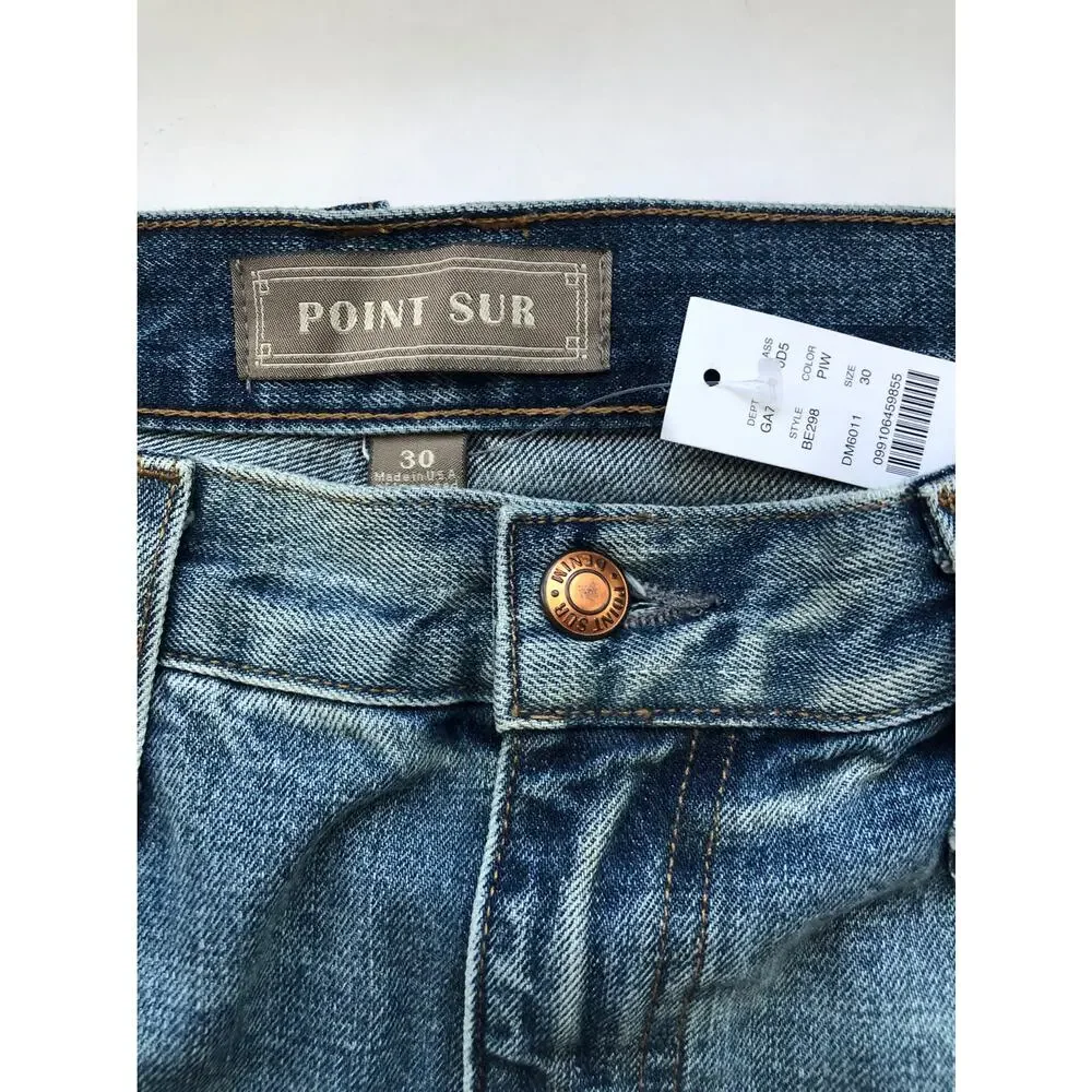NWT J. Crew Point Sur Vista Straight Jeans in Pale Indigo Wash: Selvedge Edition